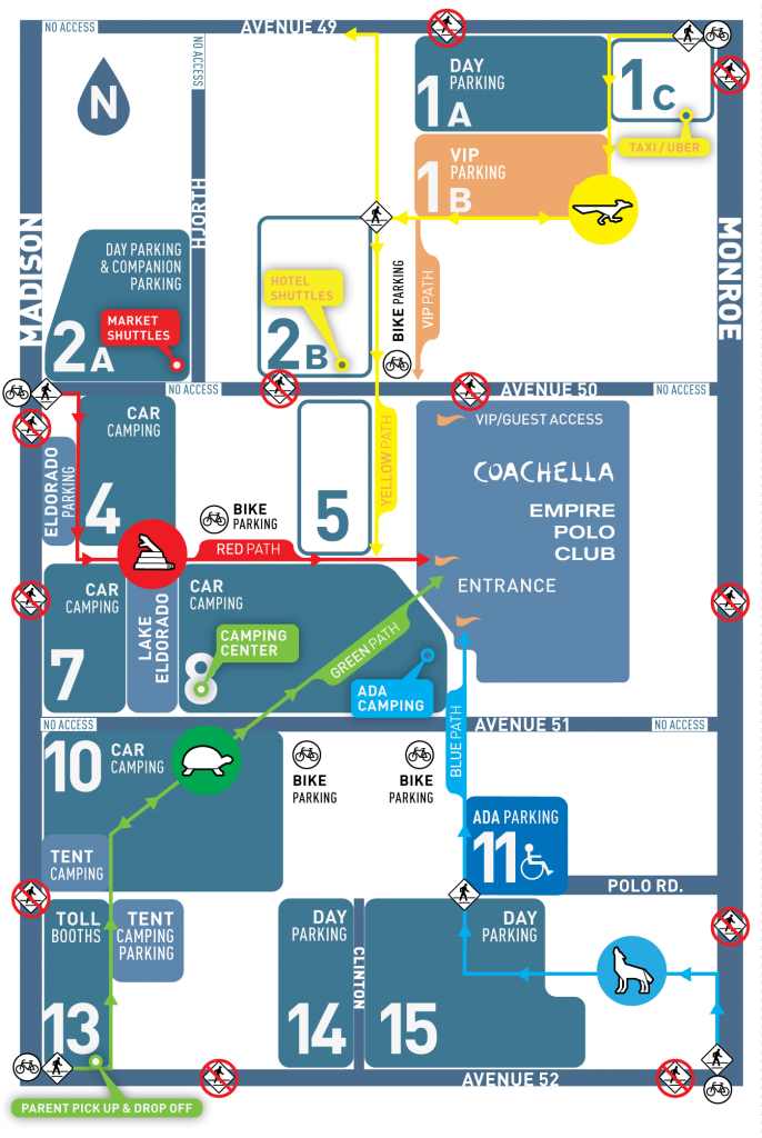 Coachella 2016 Parking Map