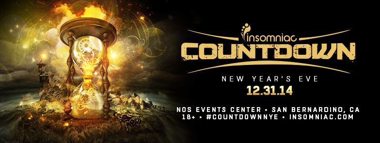 Insomniac Countdown NYE 2015 Tickets - Lineup NOS Events Center Wed. Dec. 31st 2014