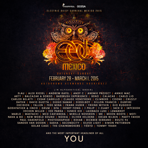 EDC Mexico Lineup Released! EDM Identity