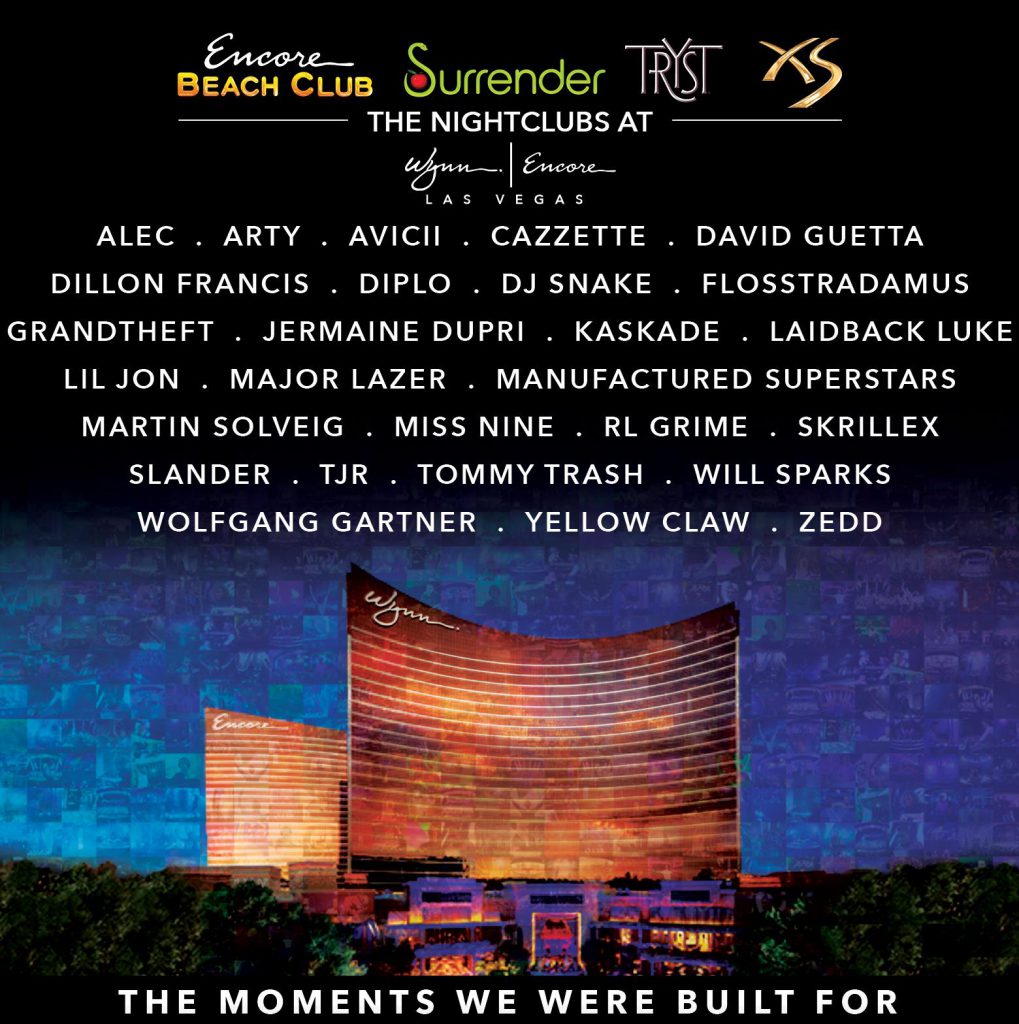 2015 Exclusive Residency Roster _Wynn Las Vegas