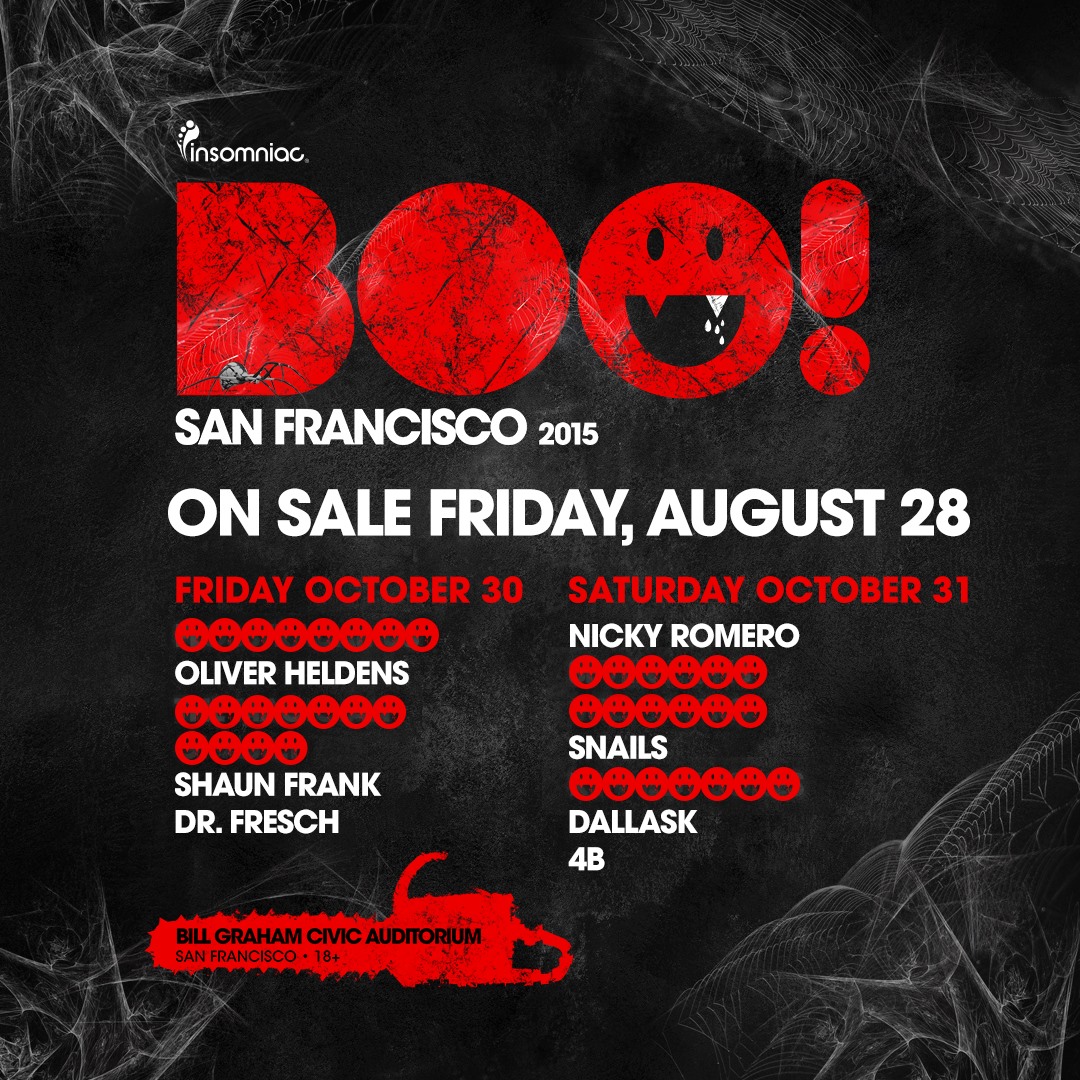 Insomniac Announces First Wave of BOO! San Francisco Artists