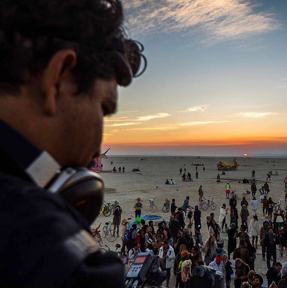 Rob Garza Sunrise Set on Robot Heart at Burning Man 2015 Photo Credit: Thomas O'Brien