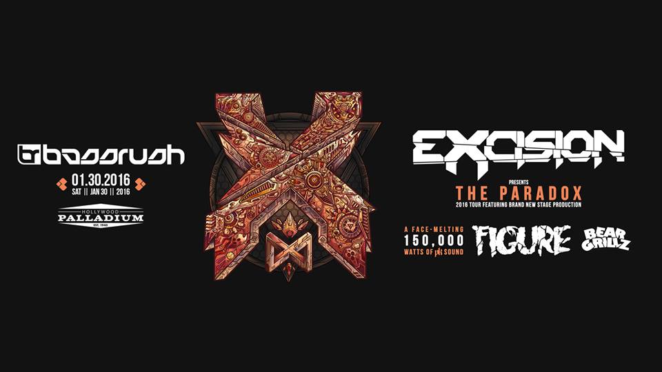 Excision The Paradox Tour 2016, Excision, Bear Grillz, FIGURE