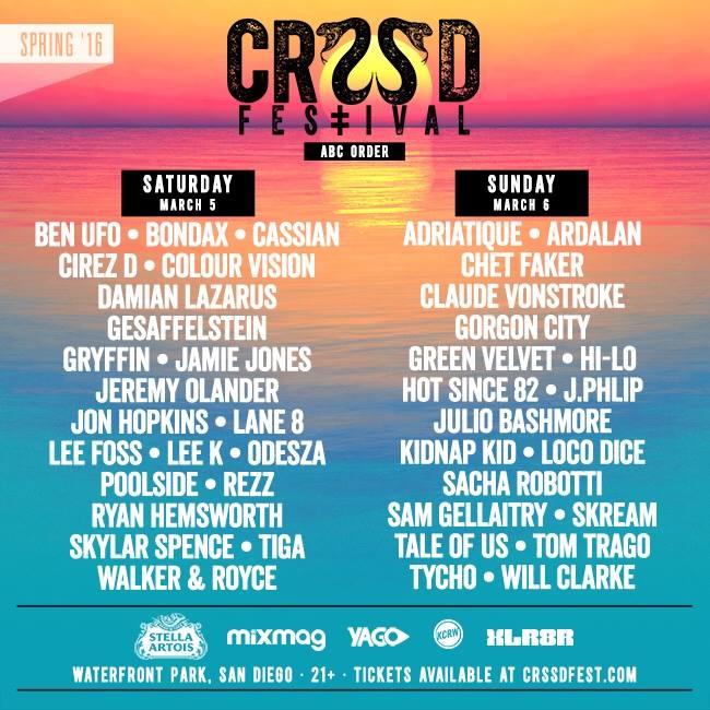 CRSSD Festival Spring 2016, CRSSD Saturday, CRSSD Sunday