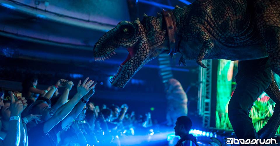 Excision Paradox, Rexcision, dinosaur, Hollywood Palladium