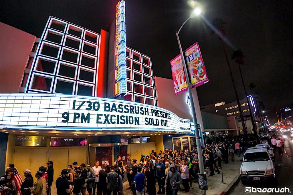 Excision Hollywood Palladium line