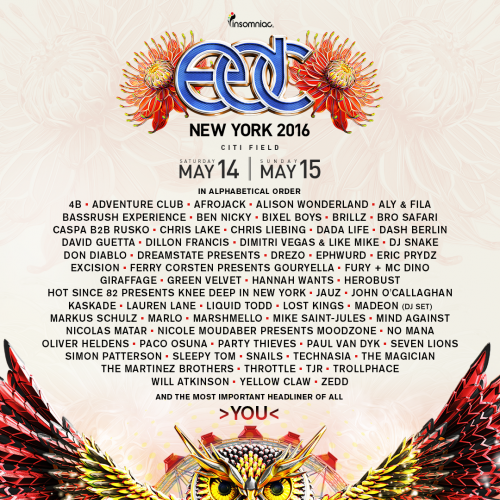 EDC New York 2016 | Lineup Released! | EDM Identity