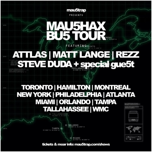 mau5hax tour announced poster