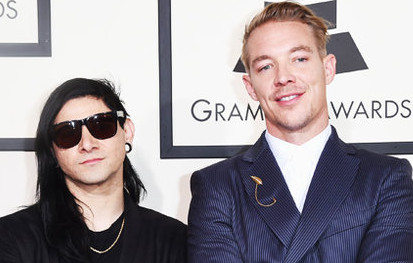 Skrillex and Diplo at the Grammy Awards 2016