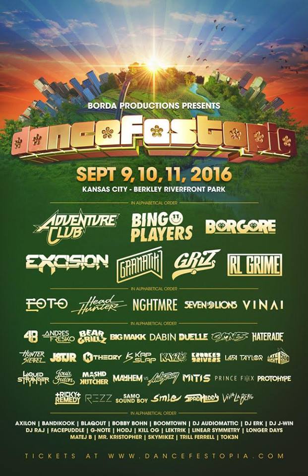 dancefestopia, dancefestopia 2016, dancefestopia kansas city, kansas city, borda productions, borda, berkley riverfront park, kansas city missouri, missouri, kansas, edm, electronic, house, dubstep, trap, trance, progressive