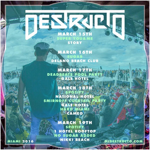 DESTRUCTO, Destructo, Ty Dollar Sign ILovemakonnen, Drezo, 4Real EP, Beach Club