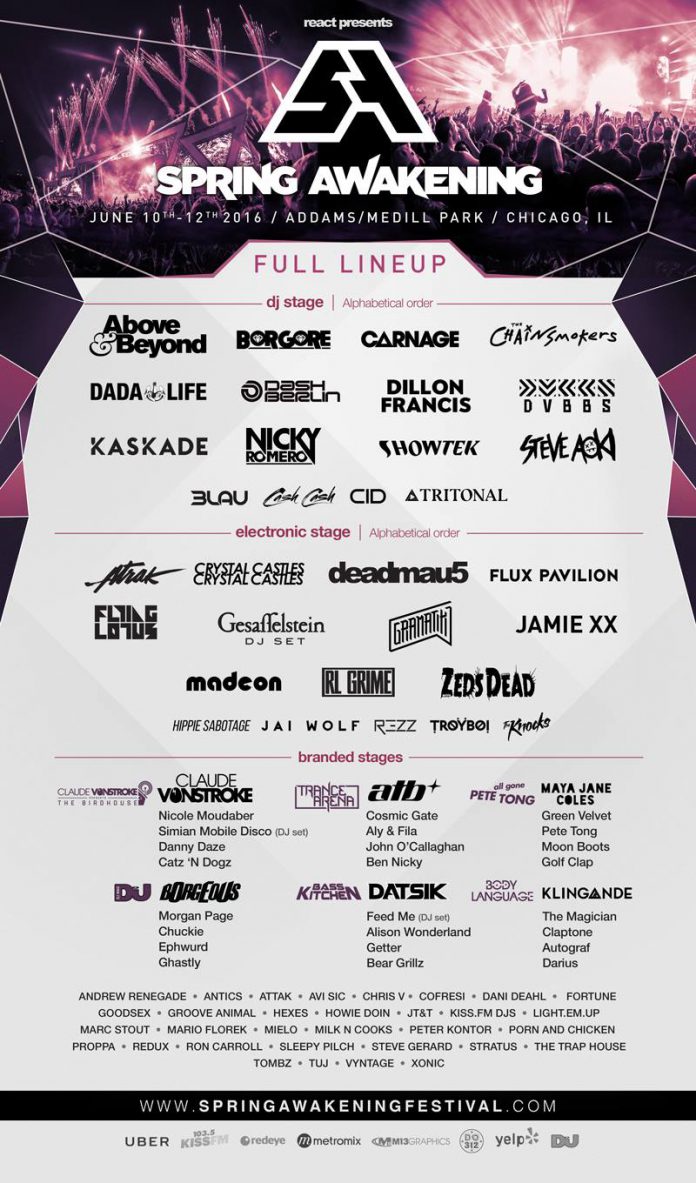 Spring Awakening 2016 Lineup Released EDM Identity