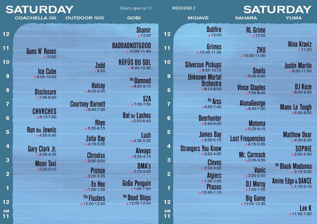 Coachella 2016 Do LaB Set Times Weekend 2