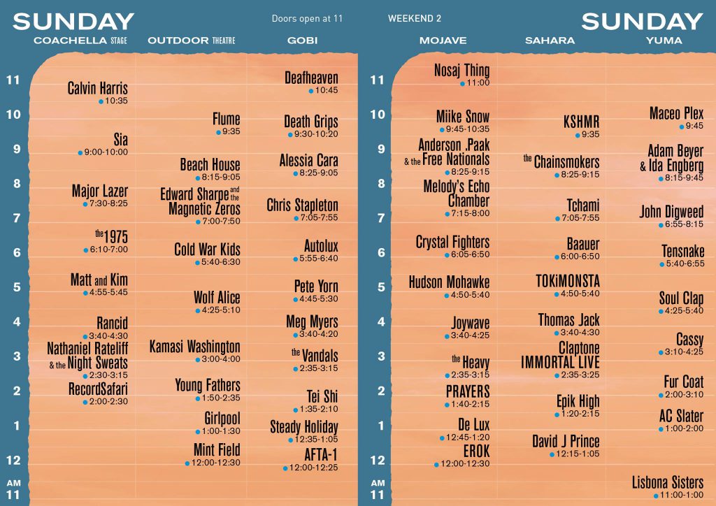 Coachella 2016 Do LaB Set Times Weekend 2