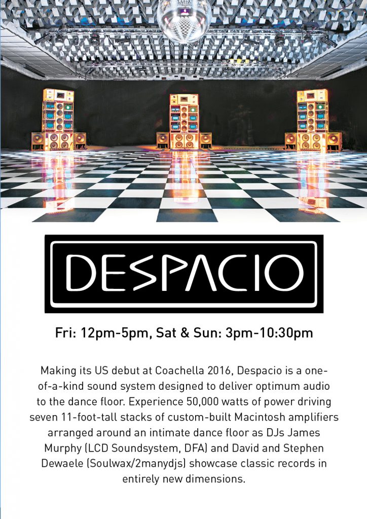 coachella 2016 Despacio