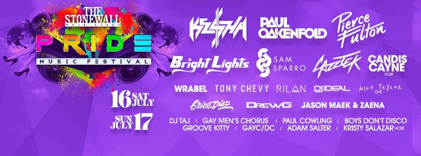 San Diego Pride Music Festival 2016 Lineup