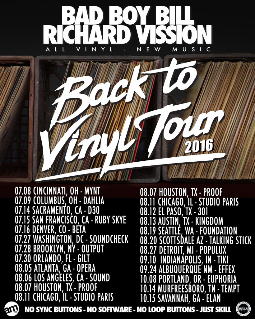 Back To Vinyl Tour 2016