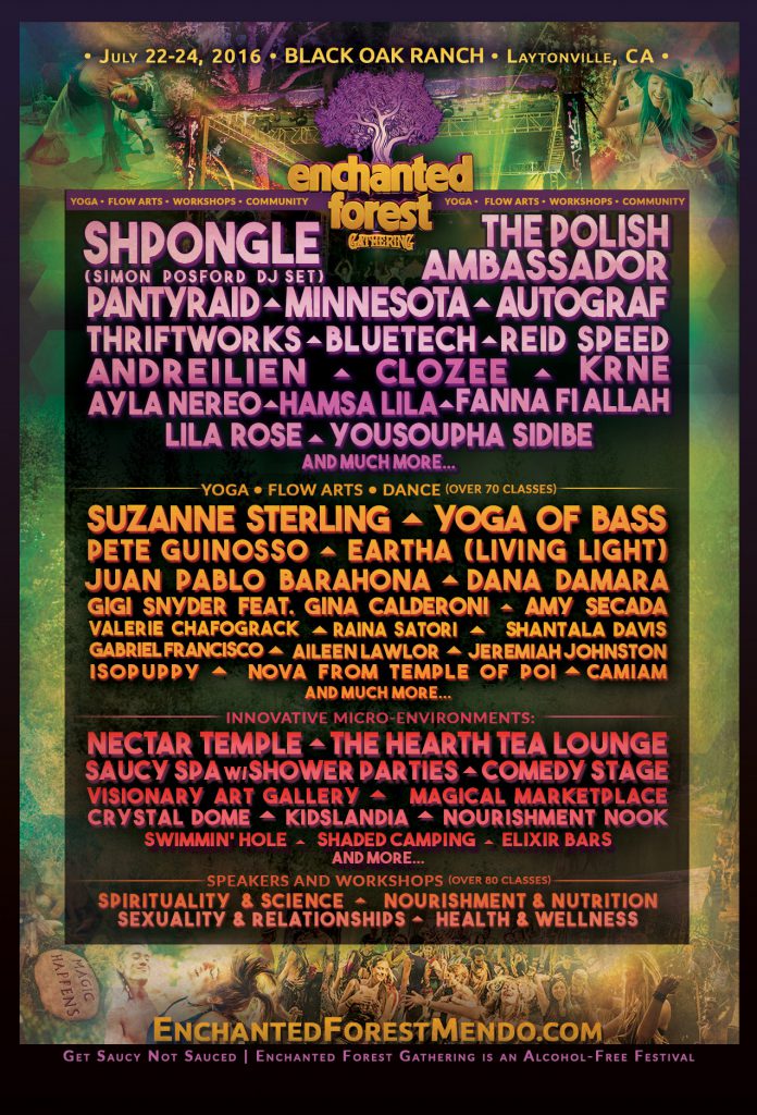 Enchanted Forest Gathering 2016 Lineup