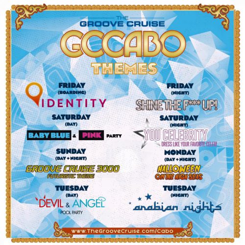 Groove Cruise Cabo 2016 Themes