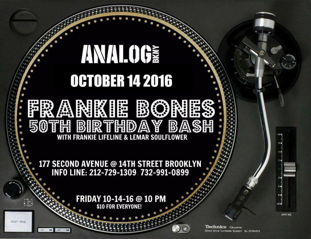 Frankie Bones 50th Birthday