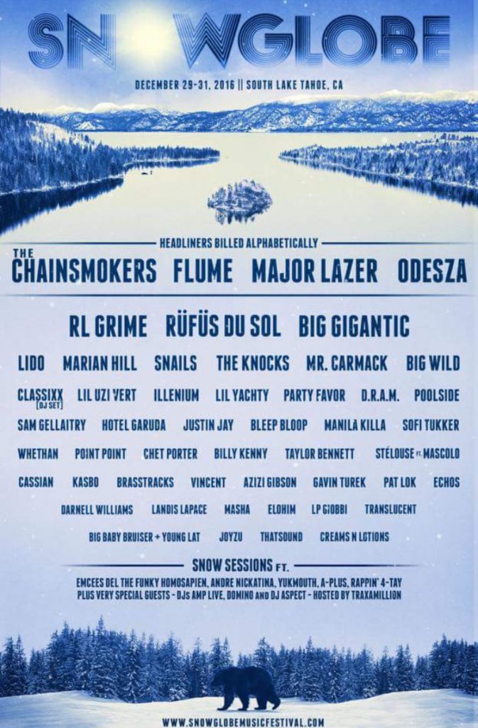 SnowGlobe 2016 Lineup