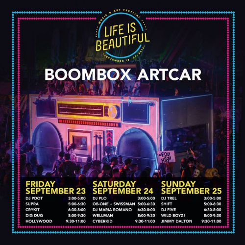 Life Is Beautiful 2016 Boombox Art Car
