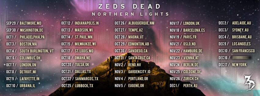 Zeds Dead Northern Lights Tour