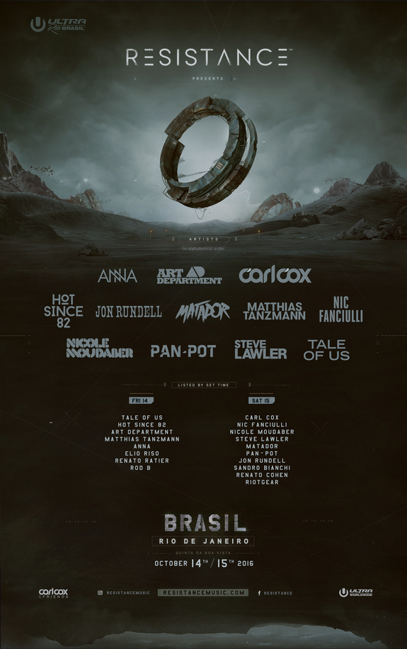 Ultra Brasil 2016 Resistance Lineup