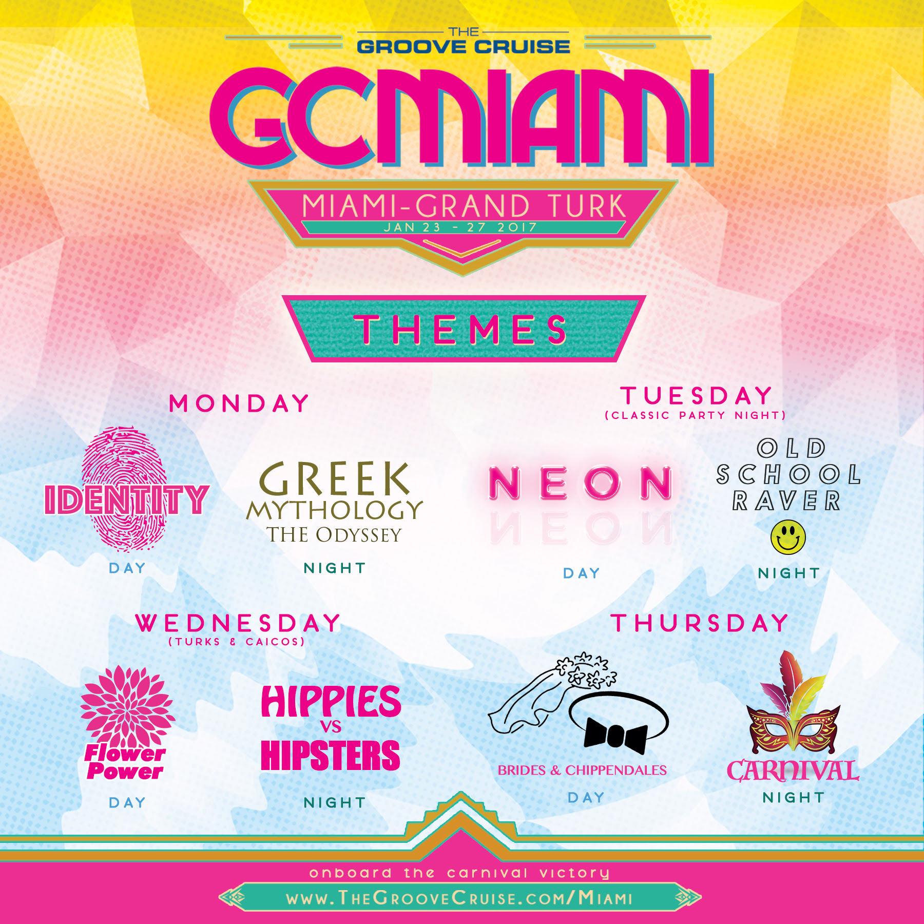 Groove Cruise Miami 2017 Themes & Hotels EDM Identity