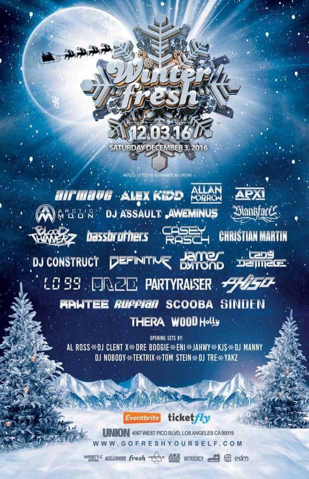 Winterfresh Music Festival 2016 Lineup