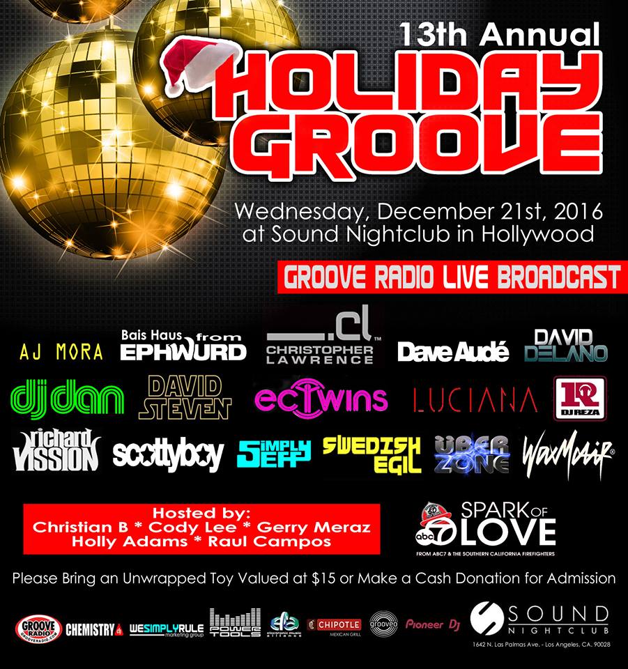 13th Annual Holiday Groove Lineup