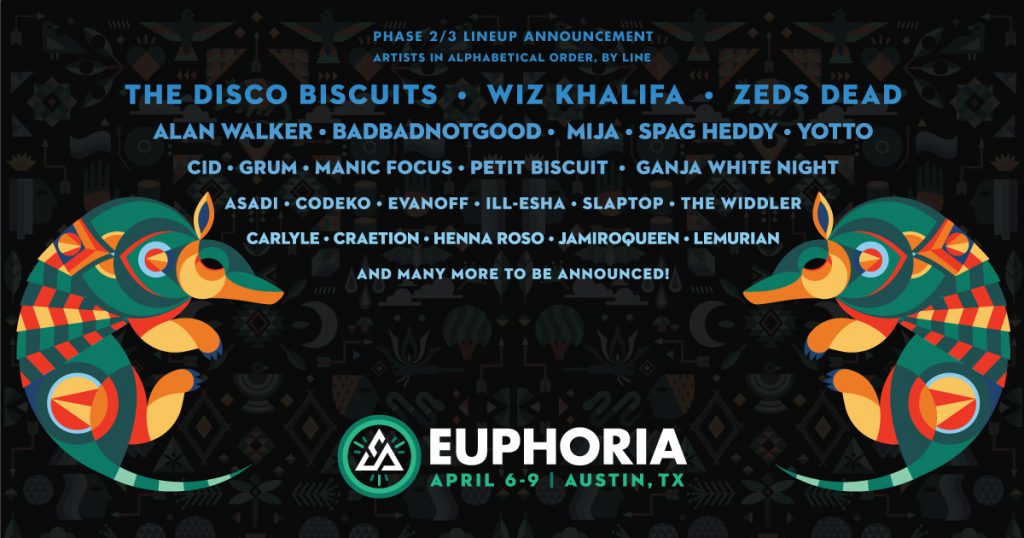 Euphoria 2017 Phase 2 Lineup