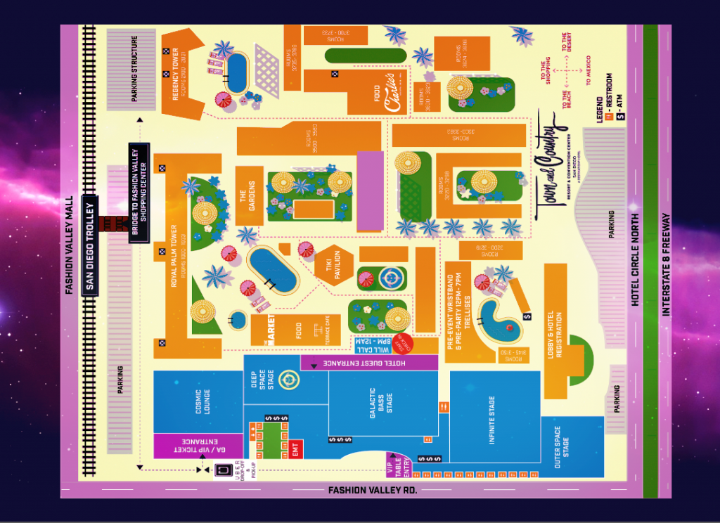 Infinity NYE 2017 Festival Map