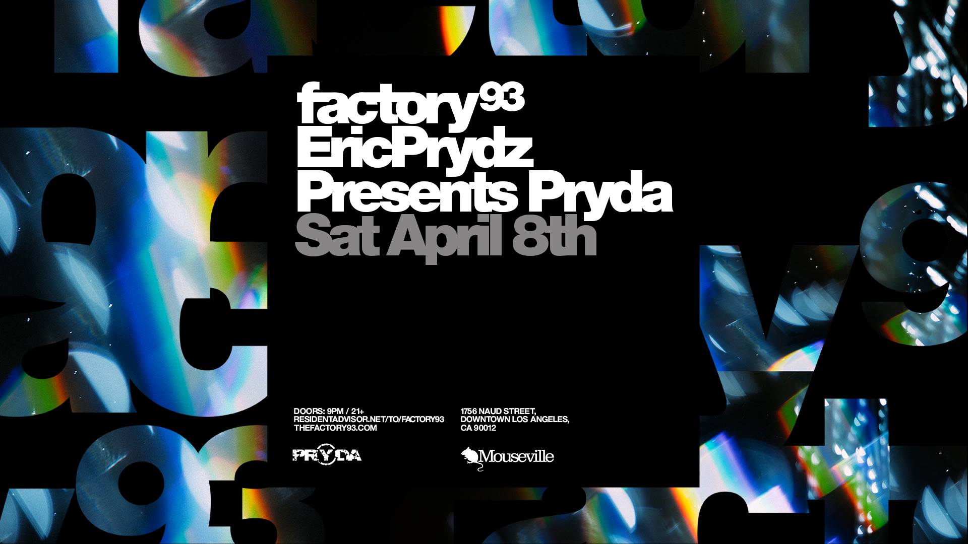 Factory 93 Eric Prydz Presents Pryda