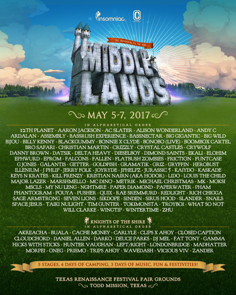 Middlelands 2017 Lineup