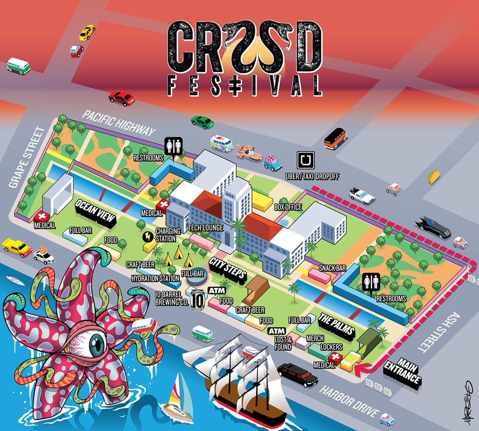 CRSSD Festival Spring 2017 Map