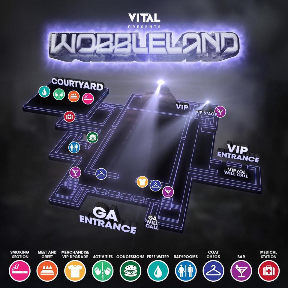Wobbleland 2017 Festival Map