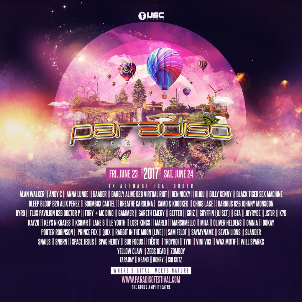 Paradiso Festival 2017 Lineup Announced! EDM Identity