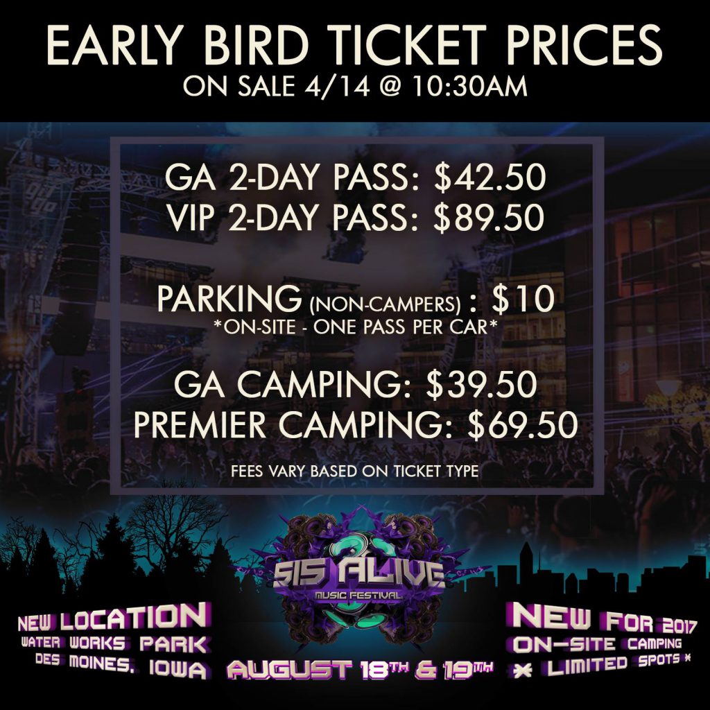 515 Alive Early Bird Ticket Prices