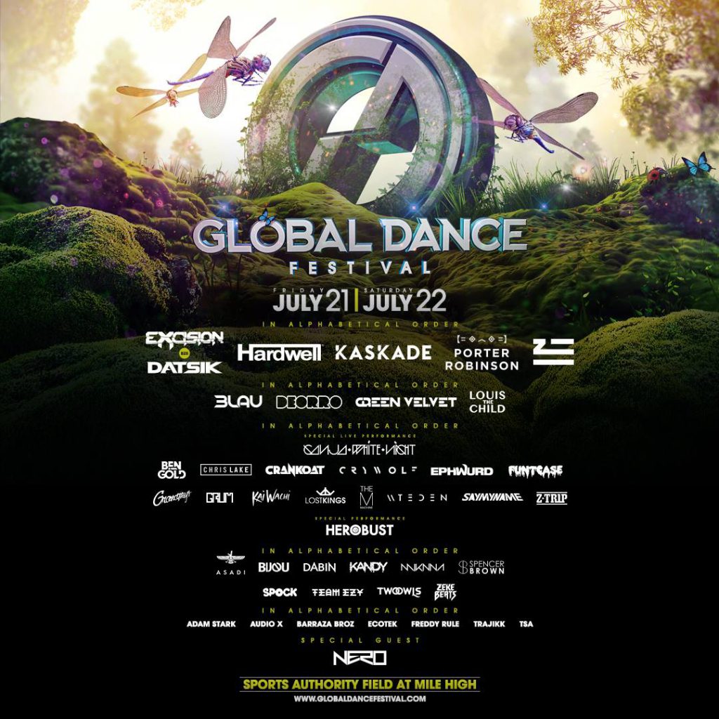 Global Dance Festival Colorado 2017 Lineup