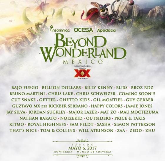 Beyond Wonderland Mexico 2017 Full Lineup