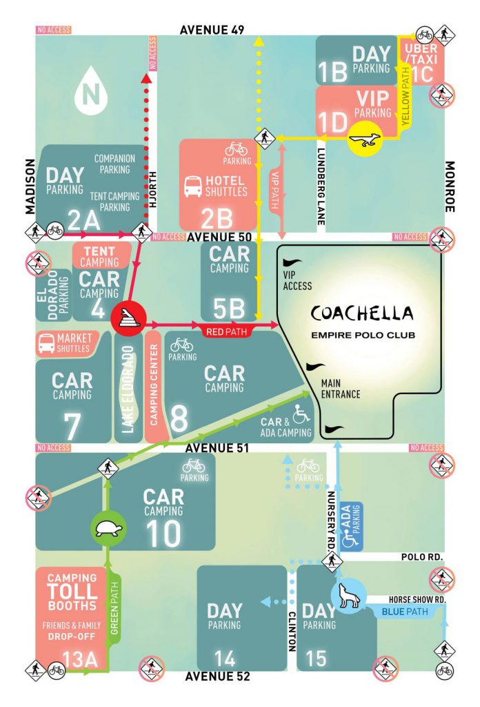 Coachella 2017 Parking Map