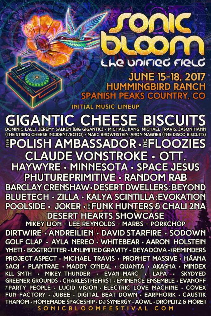 Sonic Bloom 2017 Lineup