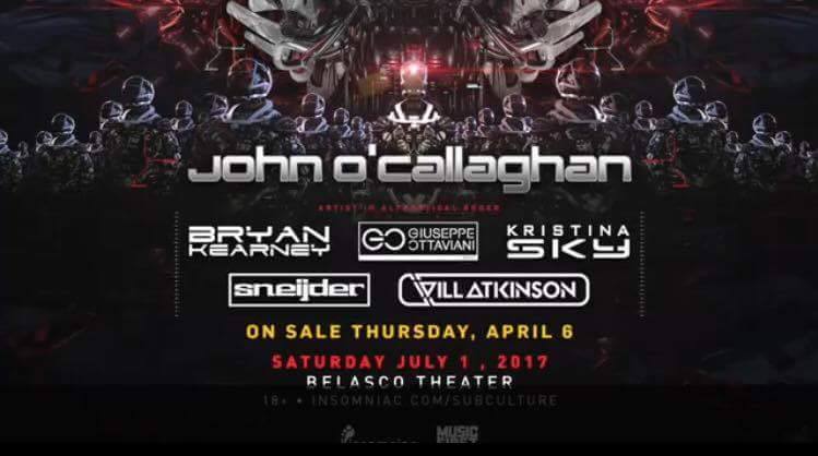 Subculture California 2017 Lineup Leaked Flyer