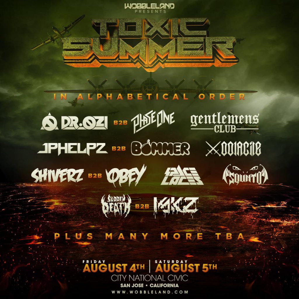 Toxic Summer 2017 Lineup