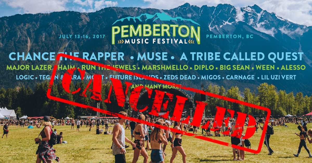 Pemberton Music Festival Canceled