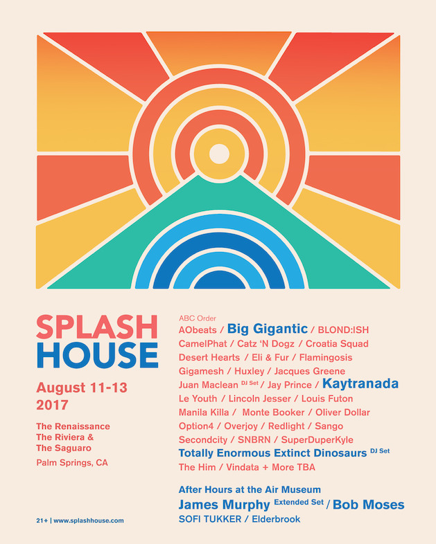Splash House 2017 August Lineup