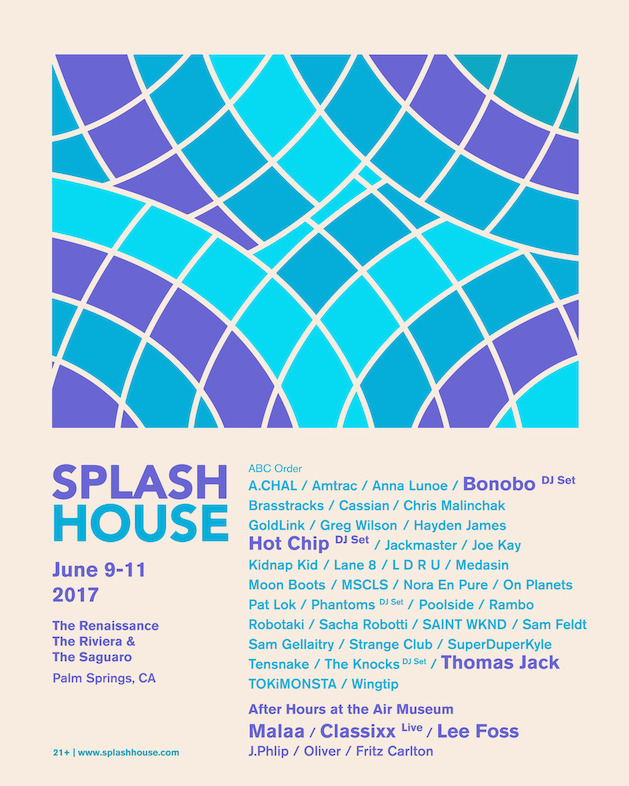 Splash House 2017 June Lineup