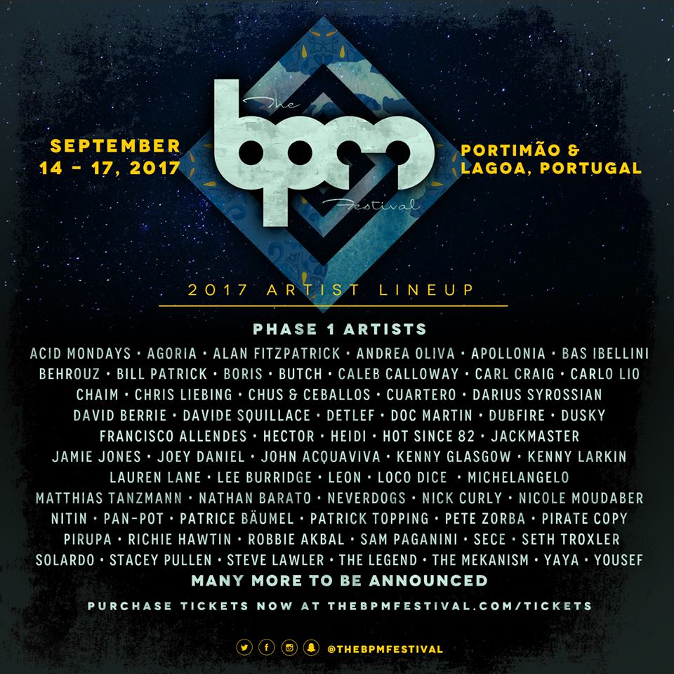 BPM Festival Portugal Lineup