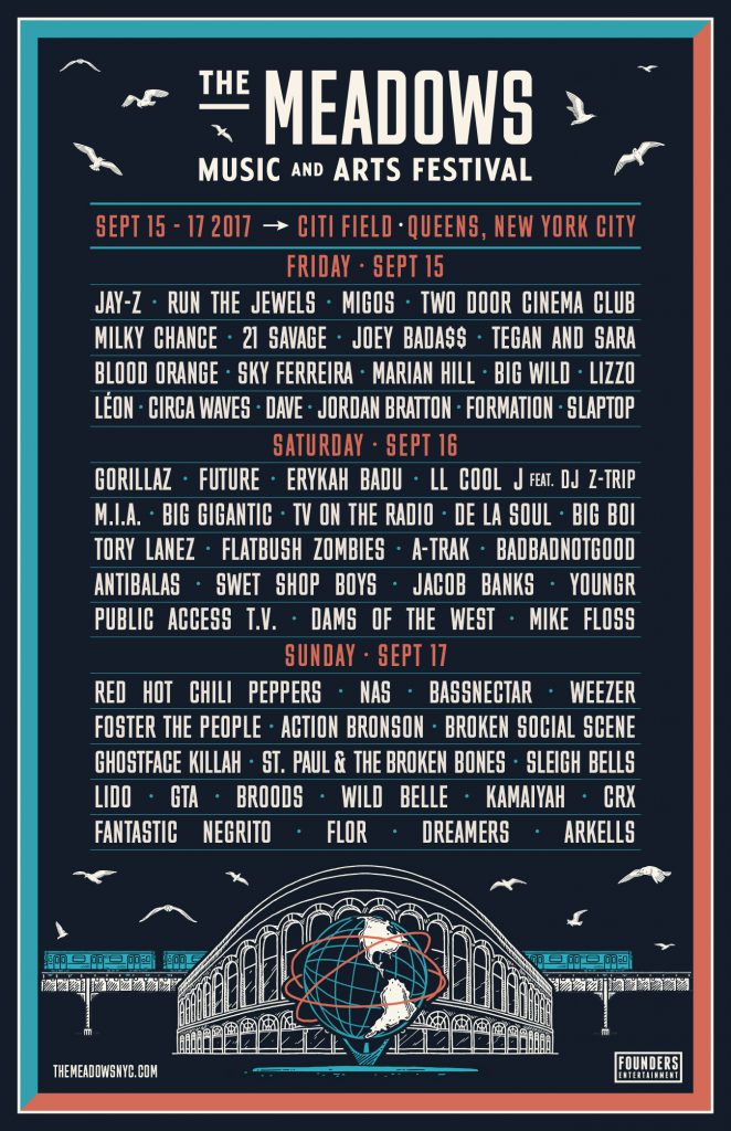 The Meadows Music & Arts Festival Lineup by Day